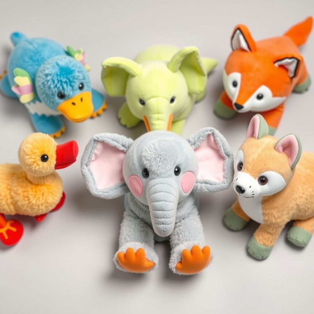 Plush Squeaky Toy Case Pack
